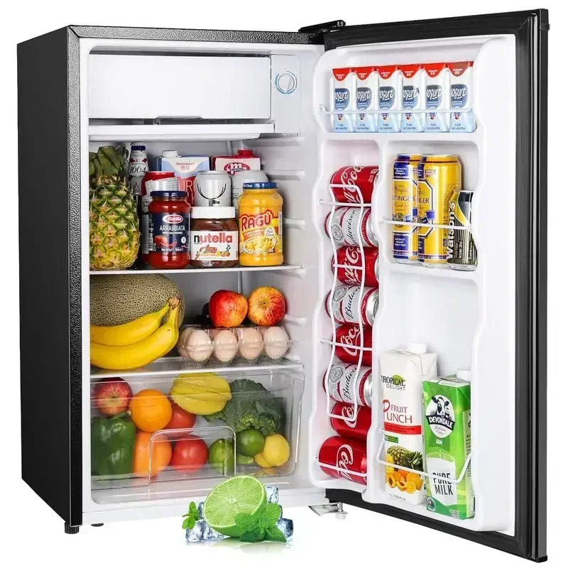 

Upstreman 3.2 Cu.Ft Mini Fridge with Freezer, 5 temperature settings, Energy Saving, Single Door Refrigerator