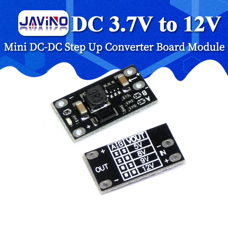 Mini DC-DC Boost Step Up Converter Board Module 3.7V to 12V Voltage Regulator PCB Board Module Lithium Battery Boost