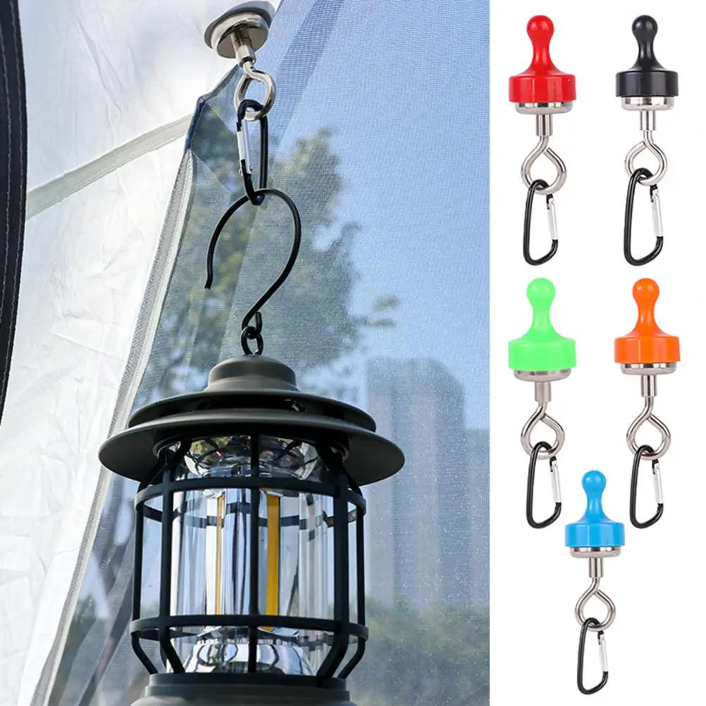 

Quick Installation Magnetic Hook Camping Equipment Hanging Hook Stainless Steel Magnetic Hook for Outdoor Camping Gear for Tent