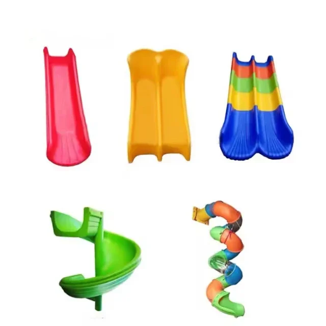 Amusement Playground Outdoor Parts Accessories S-Shaped Plastic Slide Outdoor Playground Kids And Adult Plastic Slide For Sale