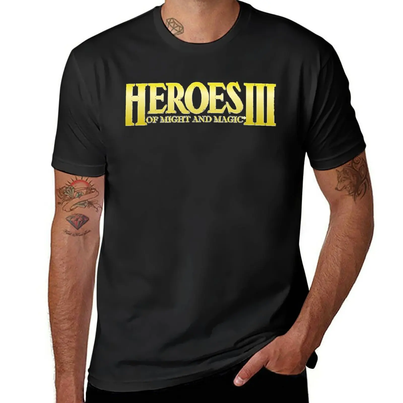 

New Heroes Of Might And Magic 3 logo Essential T-Shirt summer clothes Short t-shirt vintage t shirt Men's cotton t-shirt