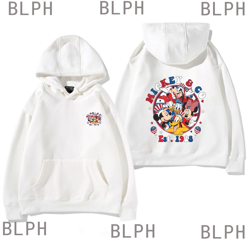 

Disney Adult Sports Sweater| Harajuku Printed Couples Casual Running Coat