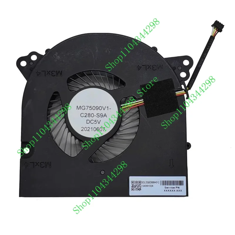 PJSE Computer Radiator CPU Fan For HP 24-CB 27-CB 27-CA All-in-One TPC-0087 M89669-001 24-CB1224 27-CB0244 MG75090V1-C280-S9A