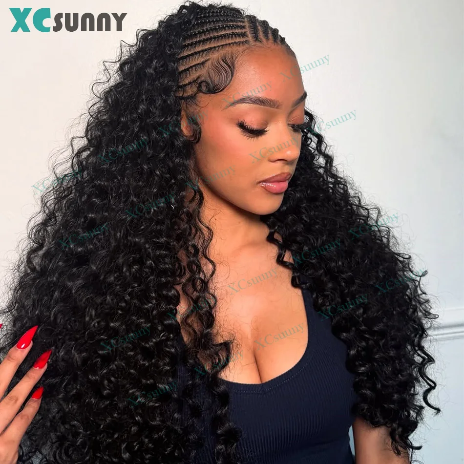 

Crochet Human Hair Deep Wave For Braids Invisable Knots Pre Separated Feather Crochet Human Hair Extensions Knotless Curly Hair