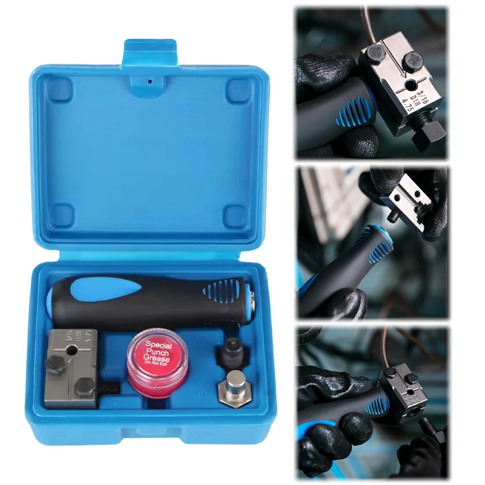 

3/16-дюймовый инструмент для развальцовки тормозной трубы, прочный набор инструментов для ремонта тормозных магистралей, набор инструментов для развальцовки тормозов для мотоцикла, автомобиля, грузовика