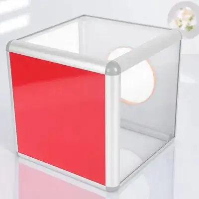 

1pc Lottery Transparent Clear Storage With Lock Fundraising Box Office Mailbox Charity Collection Box Votes Storage Container