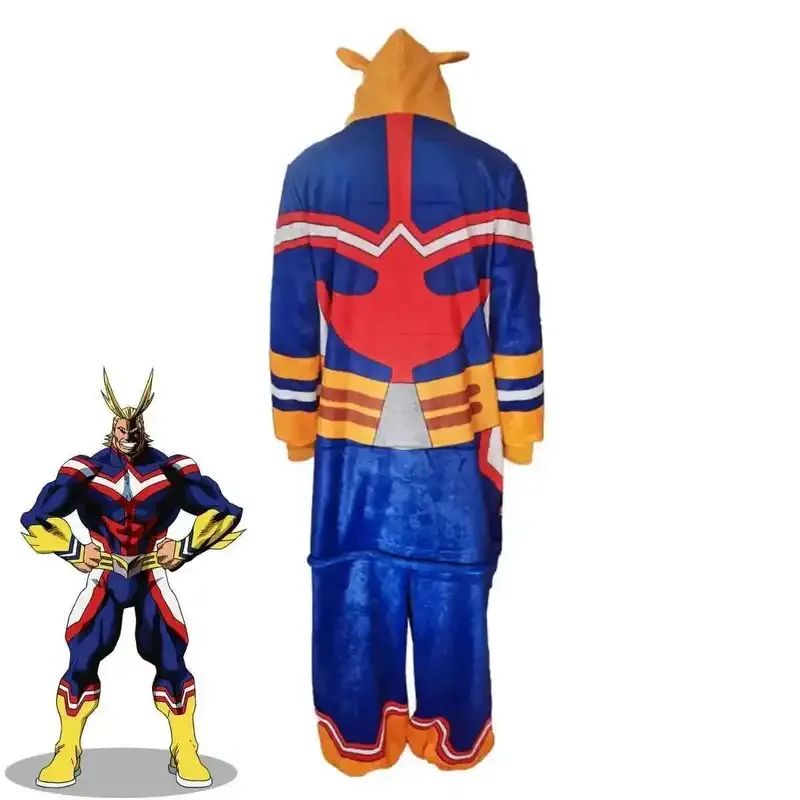 أزياء أنيمي بطلي الأكاديمية الكل · مايت التأثيرية بدلة من الفرو القطيفة بيجامات بقلنسوة للرجال والنساء بدلة تنحيف لطيفة كاواي