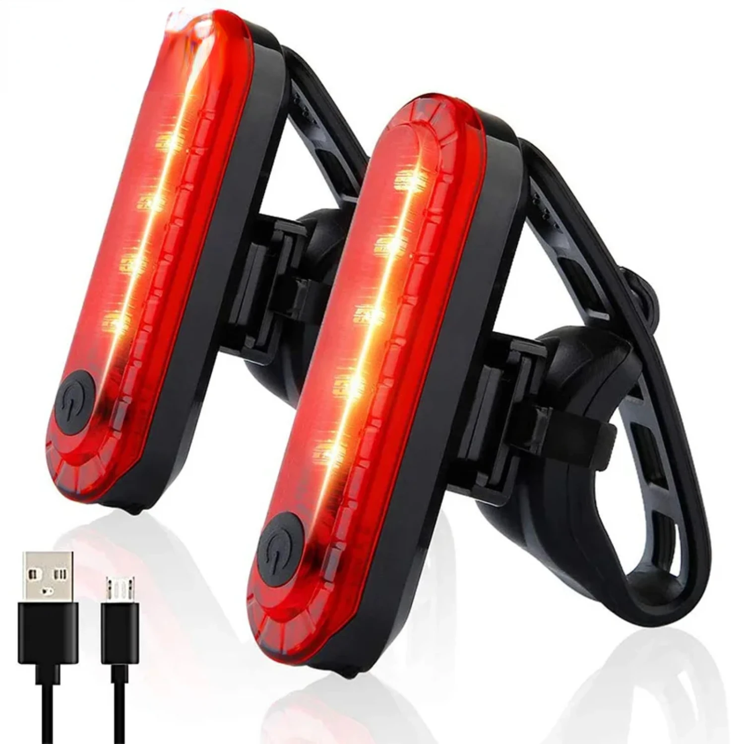 Enhanced visibility and maximum security with ultra bright red USB rechargeable rear bike tail light - for unparalleled protecti