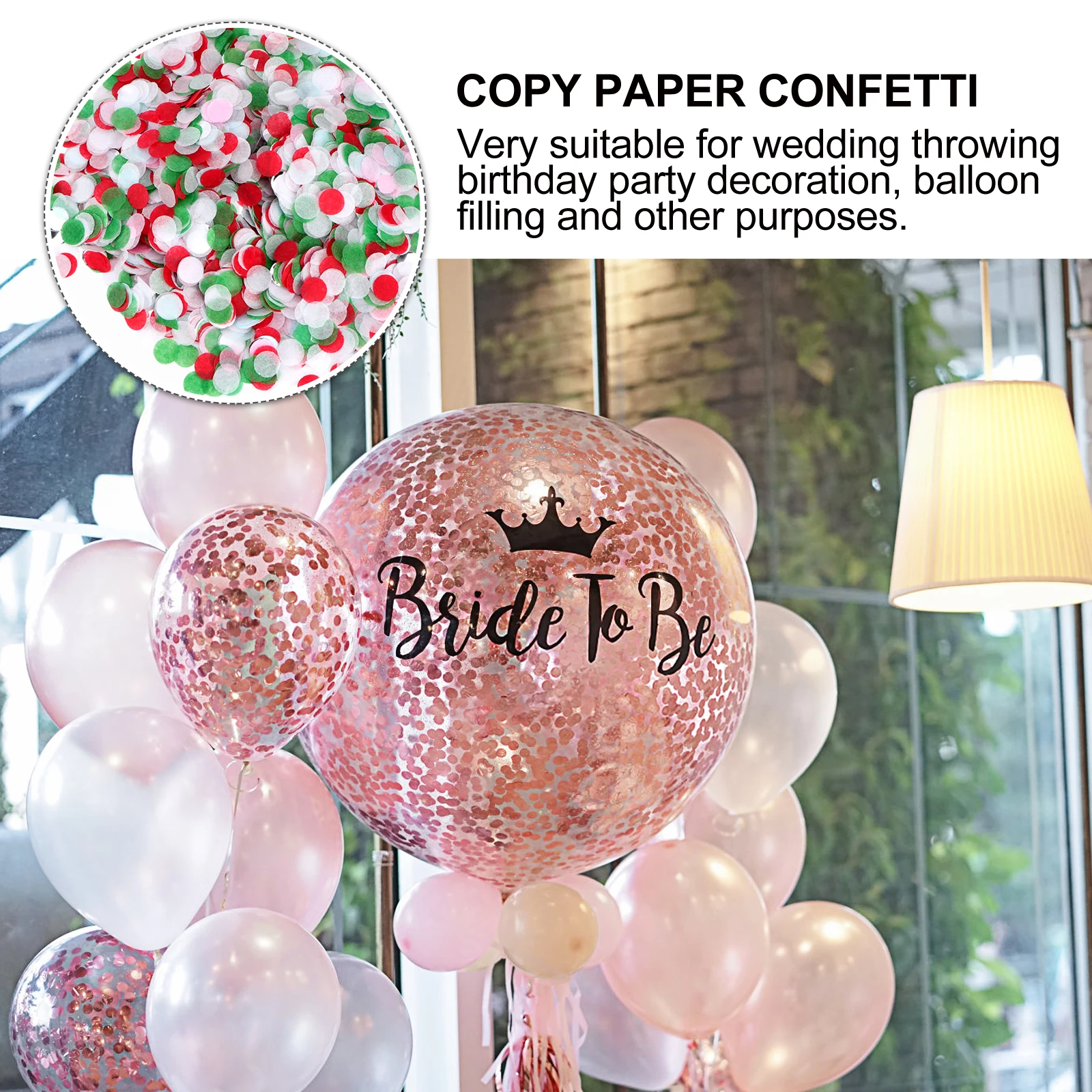 

17g Confetti Paper Filler 1cm Round Dots Multicolor Balloon Decorations Wedding Party Supplies Festival Gifts
