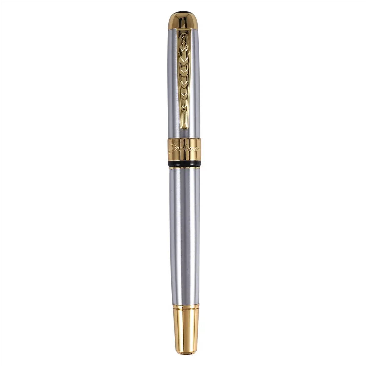 【CYBER MONDAY】 250 Frosted White Gold Fountain Pen M Nib Fountain Pen Gift Festival