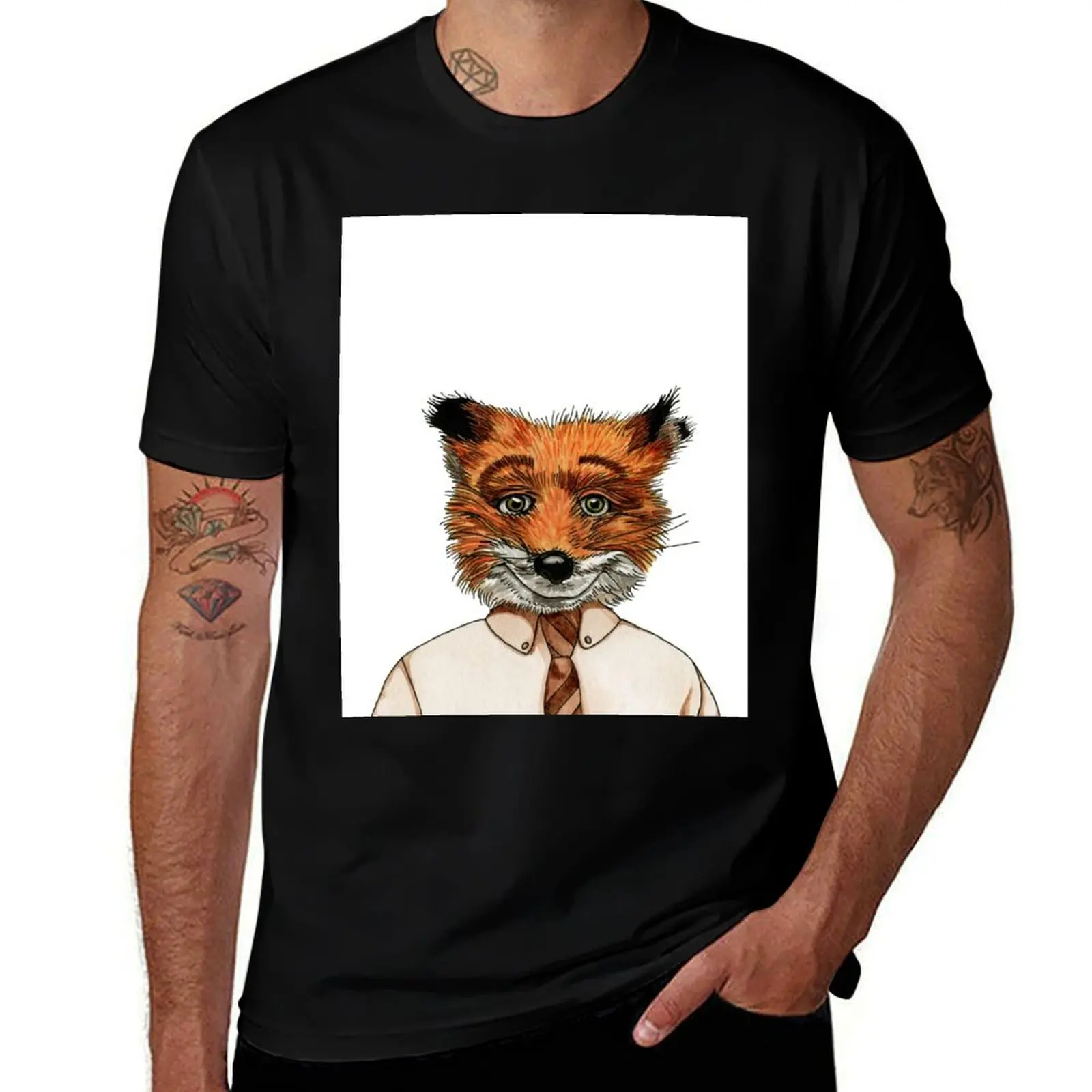 

Mr. Fox T-Shirt graphics Luxury man tshirts personalised mens designer clothes