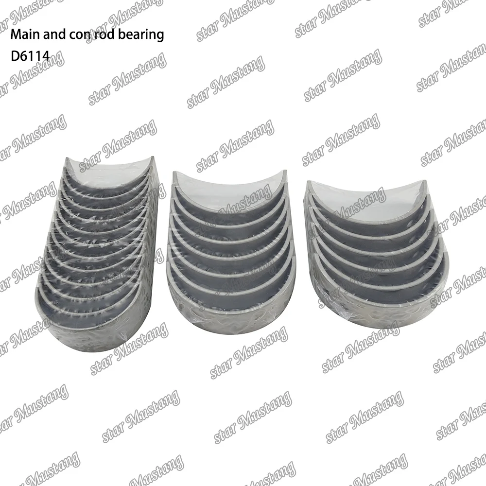 D6114 Main Bearing and Connecting Rod Bearing Suitable For Shang chai Engine Parts