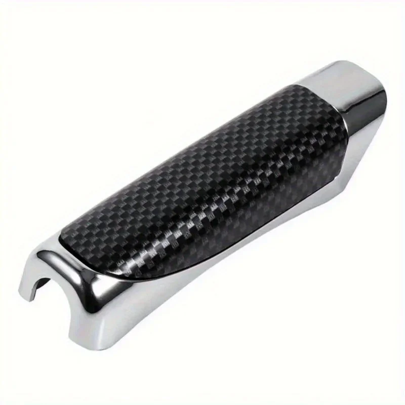 Universal Car Handbrake Protect Cover Styling Wooden Carbon Fiber Decor High Quality ABS Smooth SUV Interior Accessory
