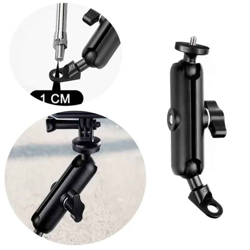 Moto Monopod Handlebar Accessories Kit Motorcycle Bike Mount Selfie Stick For GoPro 13 12 11 10 9 Insta360 SJCAM DJI Osmo