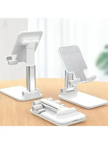 Universal Phone Stand for Desk, Adjustable Tablet Holder Compatible with iPhone iPad , Foldable Cell Phone Stand for Table