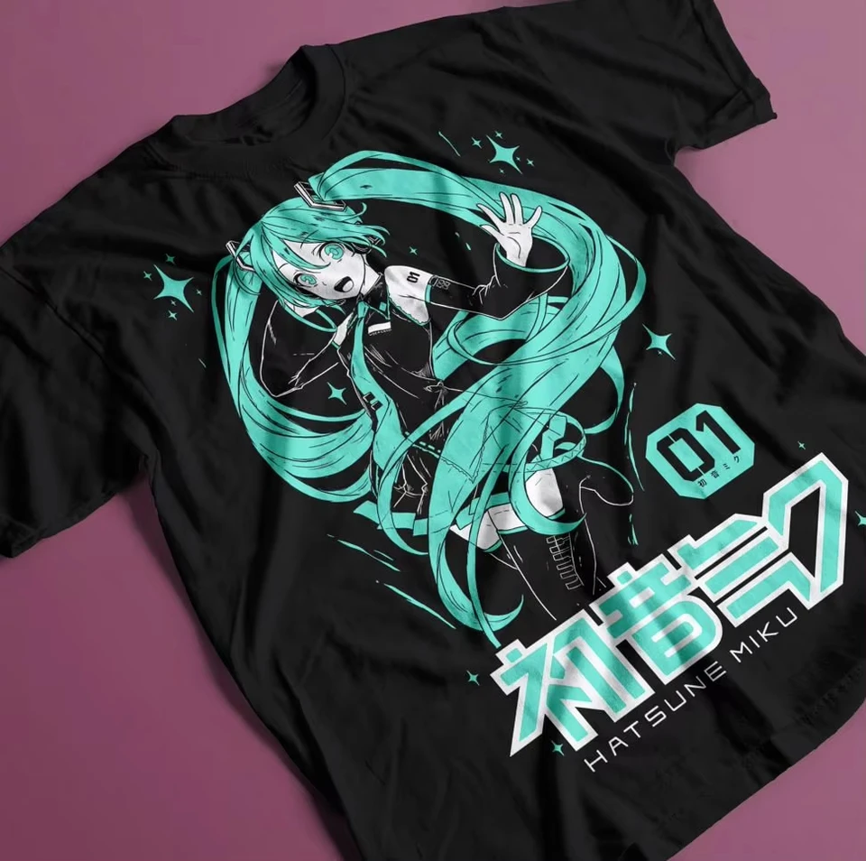 2026 Summer Hatsune Miku Oversized T-shirt, 01 Number & Signature