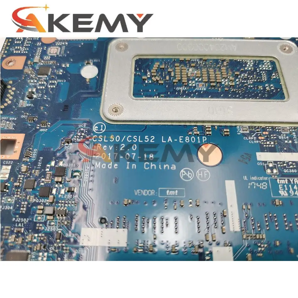 LA-E801P Per HP Pavilion 15-BS 250 G6 LA-E801P Scheda Madre Del Notebook i3 i5 i7 CPU Testata Scheda Madre Del Computer Portatile