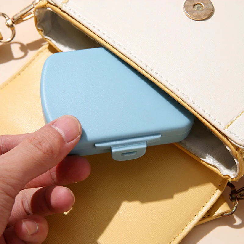 Draagbare mini-medicijndoos met 6 compartimenten, draagbare medicijndemontagedoos, plastic medicijnopbergdoos voor tablets