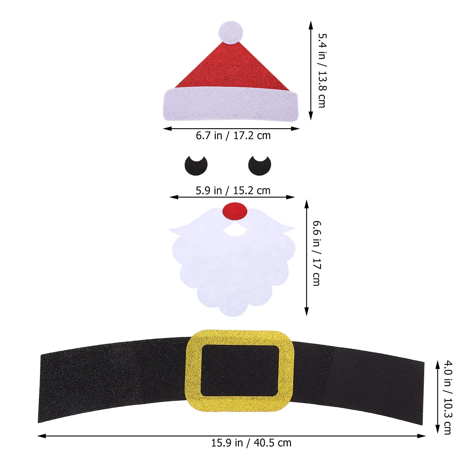 

1 Set Of Christmas Santa Decoration Wall Sticker Vivid Funny Design Diy Window Door Decal For Xmas Party Home Festive Background