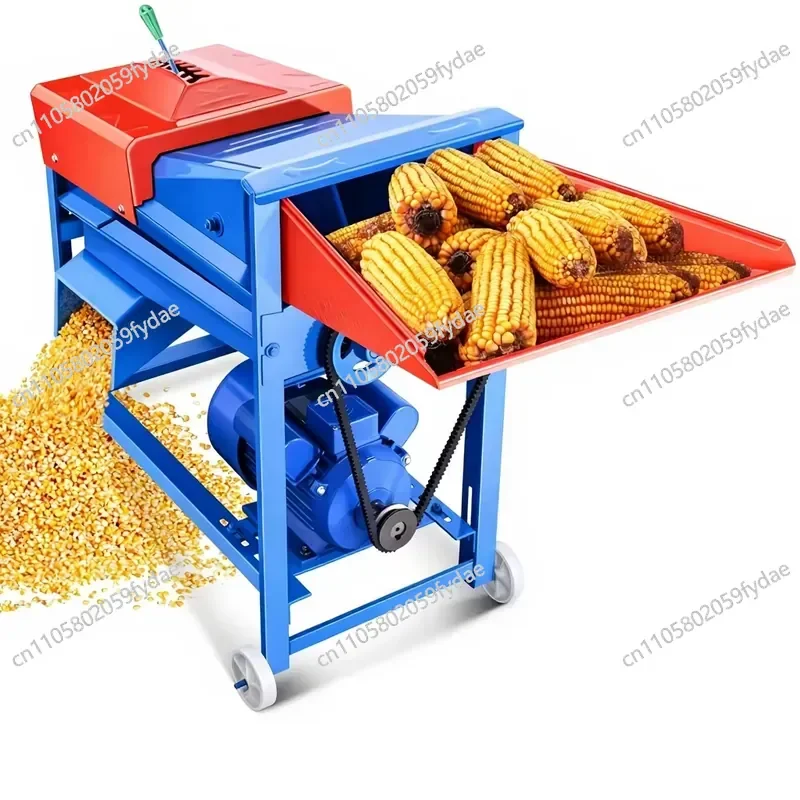 Reinforced Steel Electric Corn Thresher, High-performance Corn Threshing and Sorting Machine