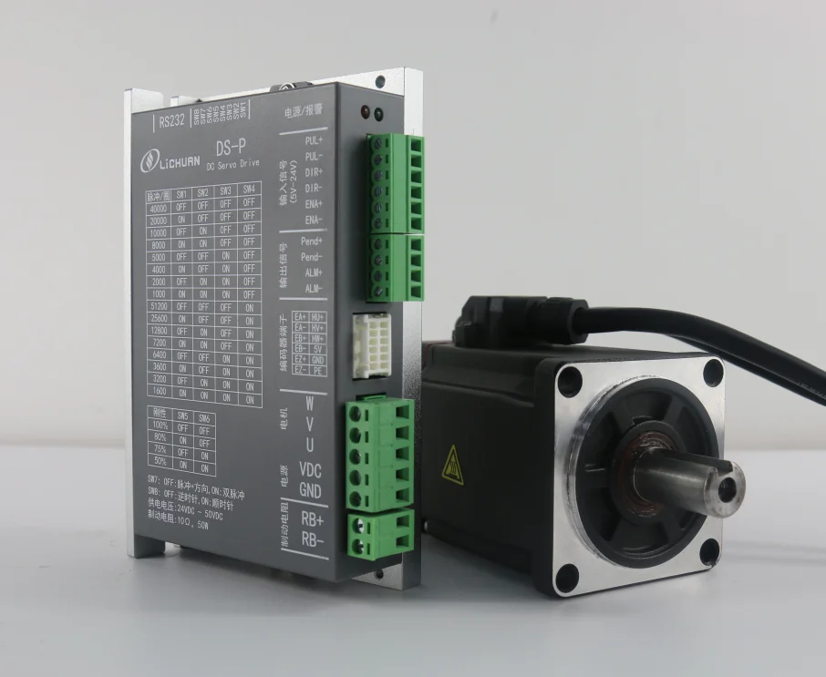 

Серводвигатель постоянного тока Lichuan 400 Вт с высоким крутящим моментом 3000 об/мин 1,27 нм 2500 Ppr для станка с ЧПУ