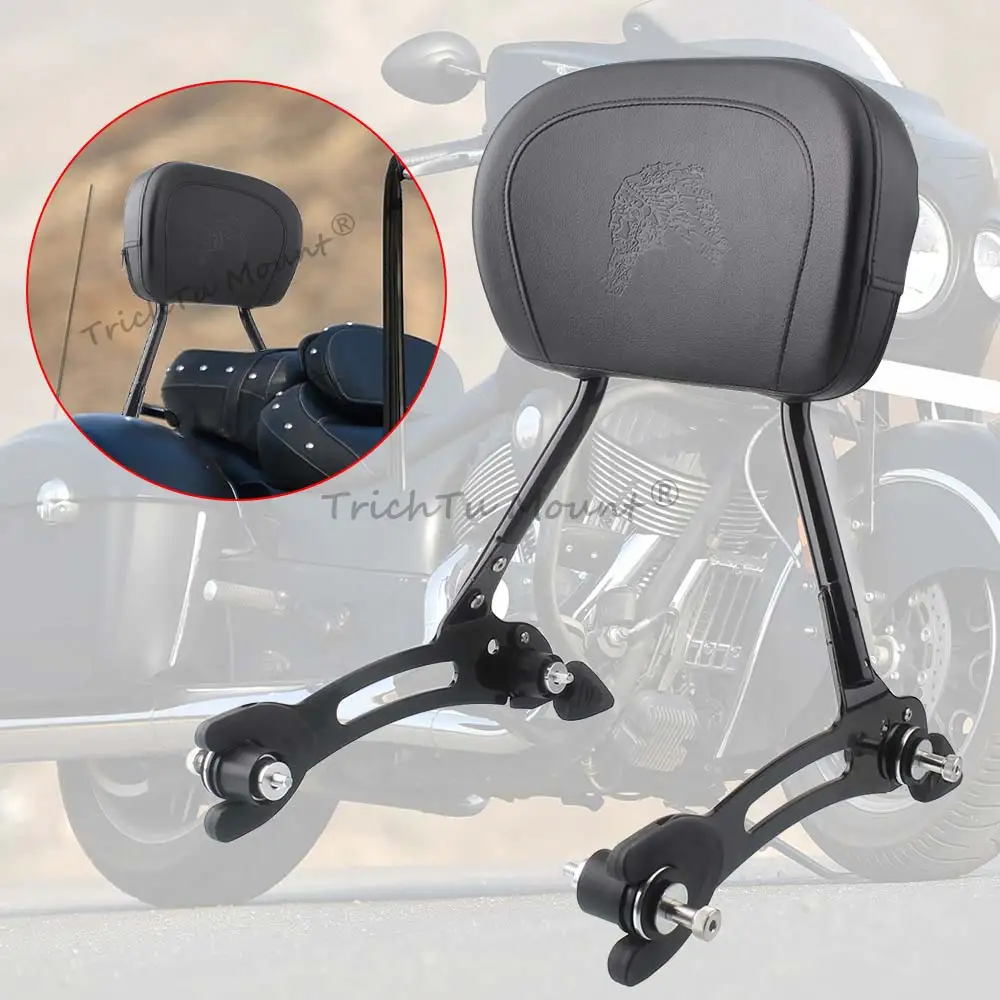 For Indian Challenger Chieftain Pursuit Springfield 2014-2026 Motorcycle Detachable Rear Passenger Backrest Sissy Bar Backrest