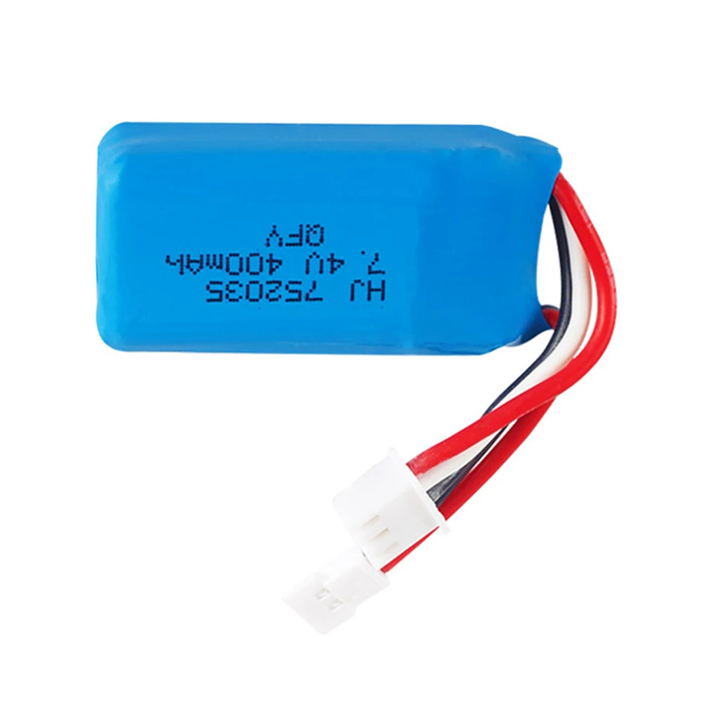 7.4V 400mAh 2S Lithium Battery XH2.54/JST/PH2.0/SM Plug For RC DM007 Airplane Quadcopter Drone Helicopter Toy Parts 7.4V battery