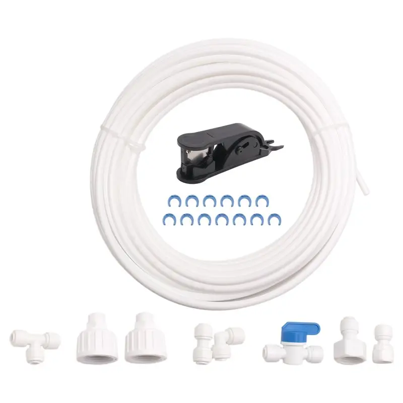 AS94-Refrigerator Water Hose Kit Water Purifier Tubes 15 M Water Hose Drinking Water Pipe For Fridge Water Pipe Connector