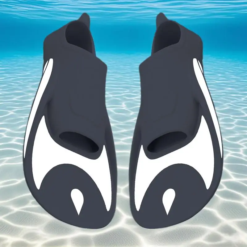 

Плавательные ласты для тренировок по плаванию, плавающие ласты, оборудование для фридайвинга, короткие ласты с покрытием для подводного плавания, тренировочные ласты для плавания