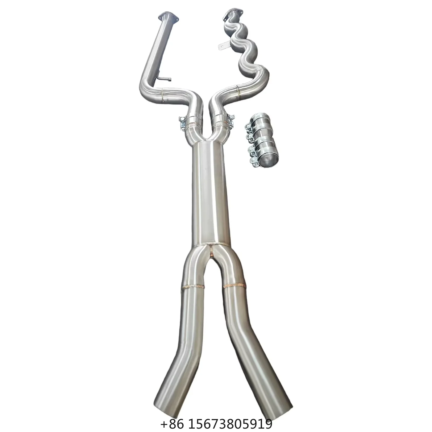 

G8X M3 M4 76MM High Performance Stainless Steel Exhaust Midpipe 76MM G8X Fit High Performance Stainless Steel Midpipe Enhances S