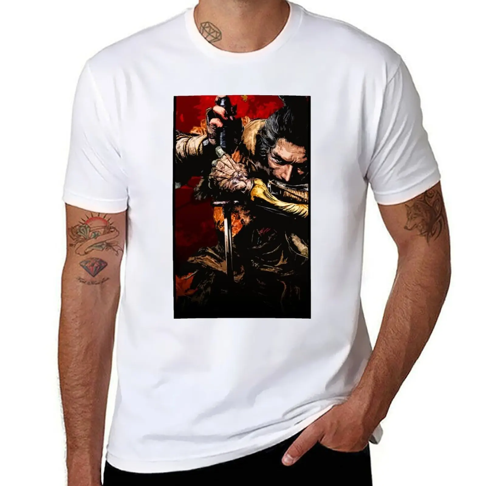 

Sekiro - The Wolf T-Shirt t shirts for man graphic vintage t shirts for man graphic funny T-Shirt