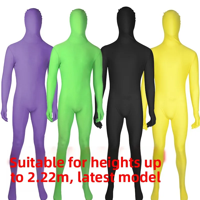 loween Abito da genitore-figlio a copertura totale Mantello invisibile attillato sulla pelle Tutina Costume taglie forti per donna