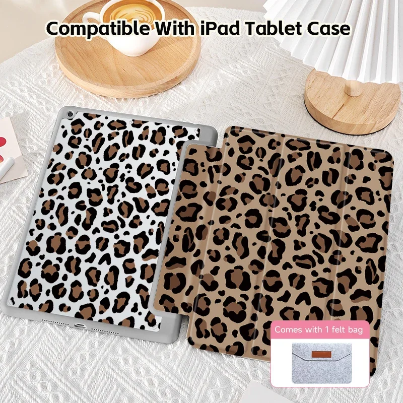 Case For iPad 10.2/10.5/Pro11/10Th/10.9/12.9/Air6/5/4/Mini6,Support Sleep Wake-Up,Double-Sided Printing With Pen Slot Design