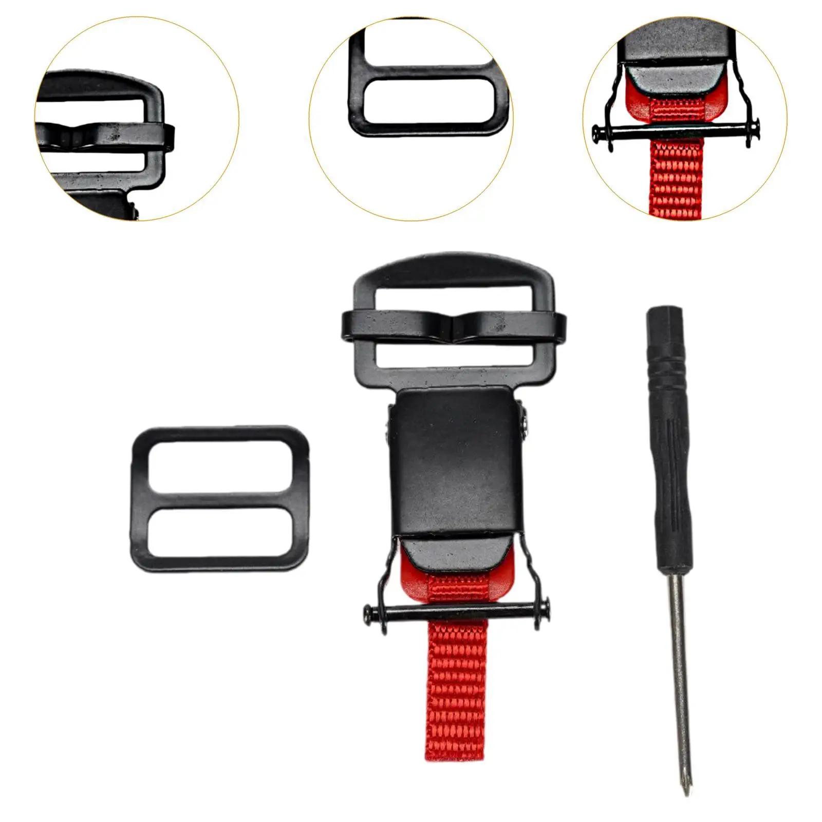 

Helmet Buckle Quick Release Plastic Adapter Replacement Motorcycle Helmet Accessory for Motorbike