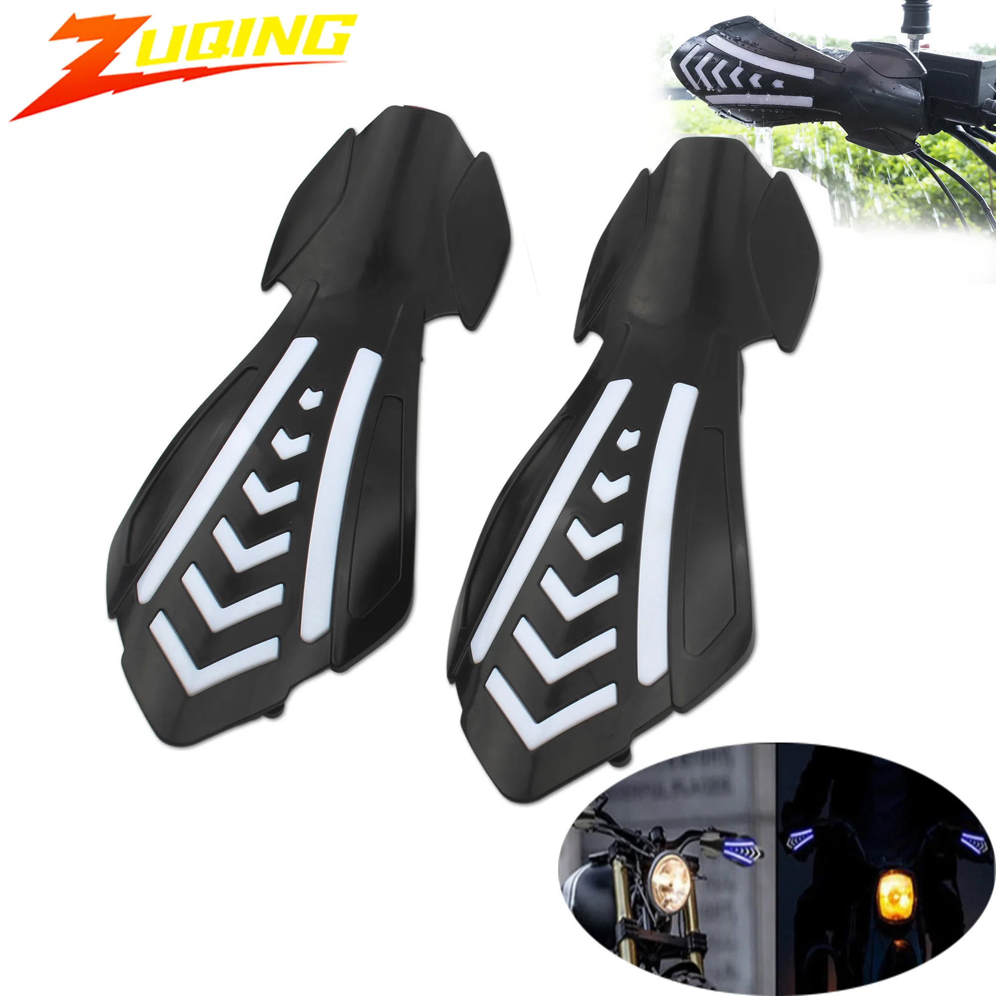 

For KTM LED Lights Motorcycle Hand Guards Universal 12V Hands Protection Dirt Bike Motocross Accessories