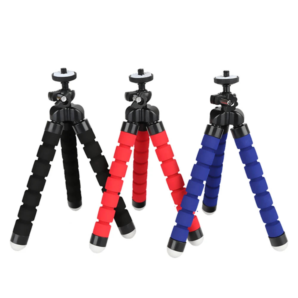 Cheapest!!! Go Pro 4 Black Mini Flexible Tripod Carbon Fiber With Aluminum For Action Camera Sjcam Xiaomi Yi Go Pro Phone Holder