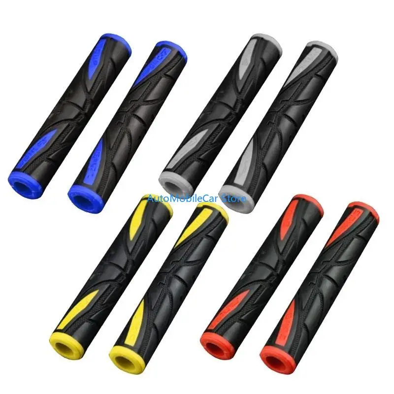 G8TE Motorcycle Bike Soft Anti-Slip Handlebar Brake Handle Rubber Sleeve Lever Grips