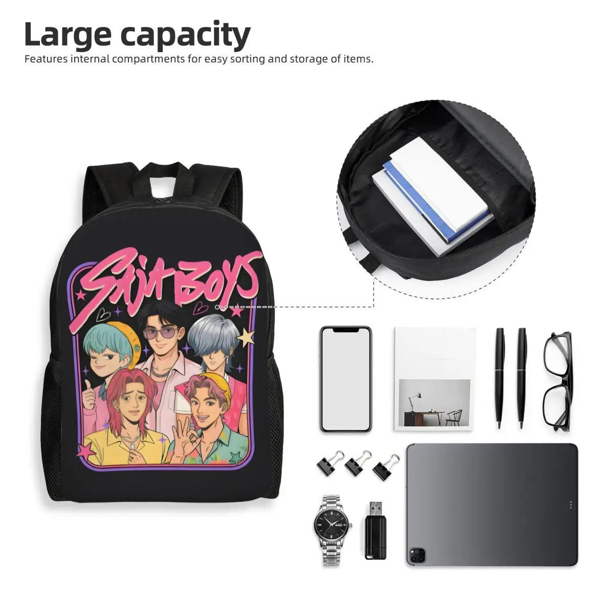 Aangepaste Kpop Hunter Demons Reisrugzak Dames Heren School Laptop Boekentas Saja Jongens College Student Dagrugzak Zakken