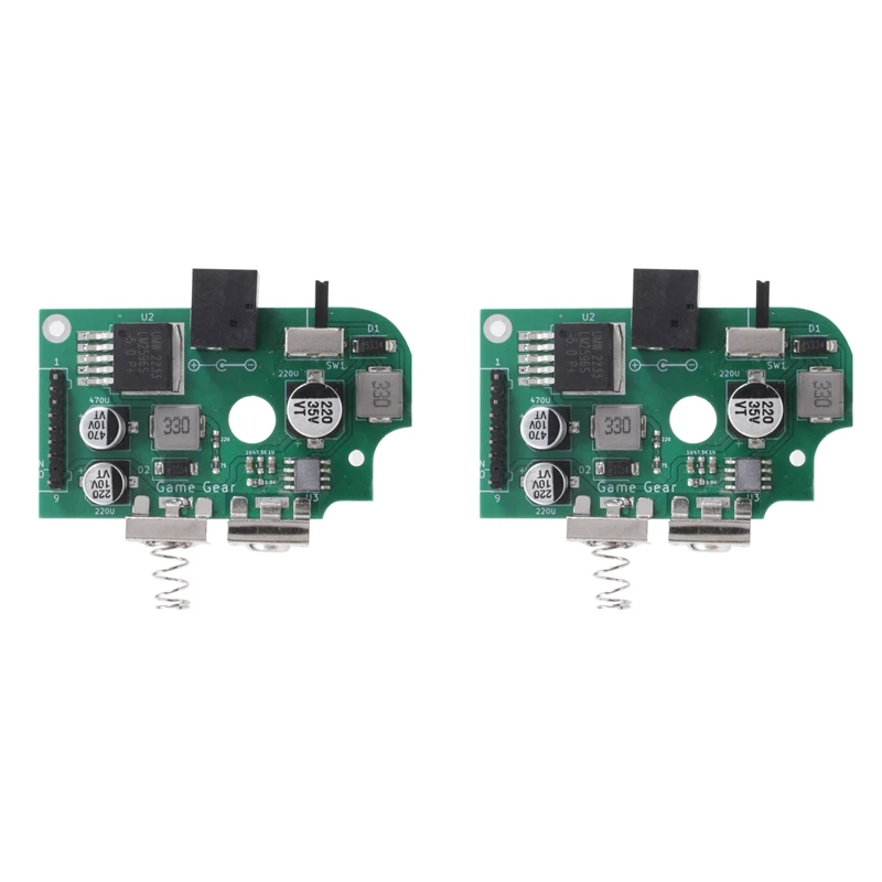 

2X Pre-Soldered For Sega Game Gear GG All Edition Replace Power Supply On Off Board IC Capacitors Repair Kit
