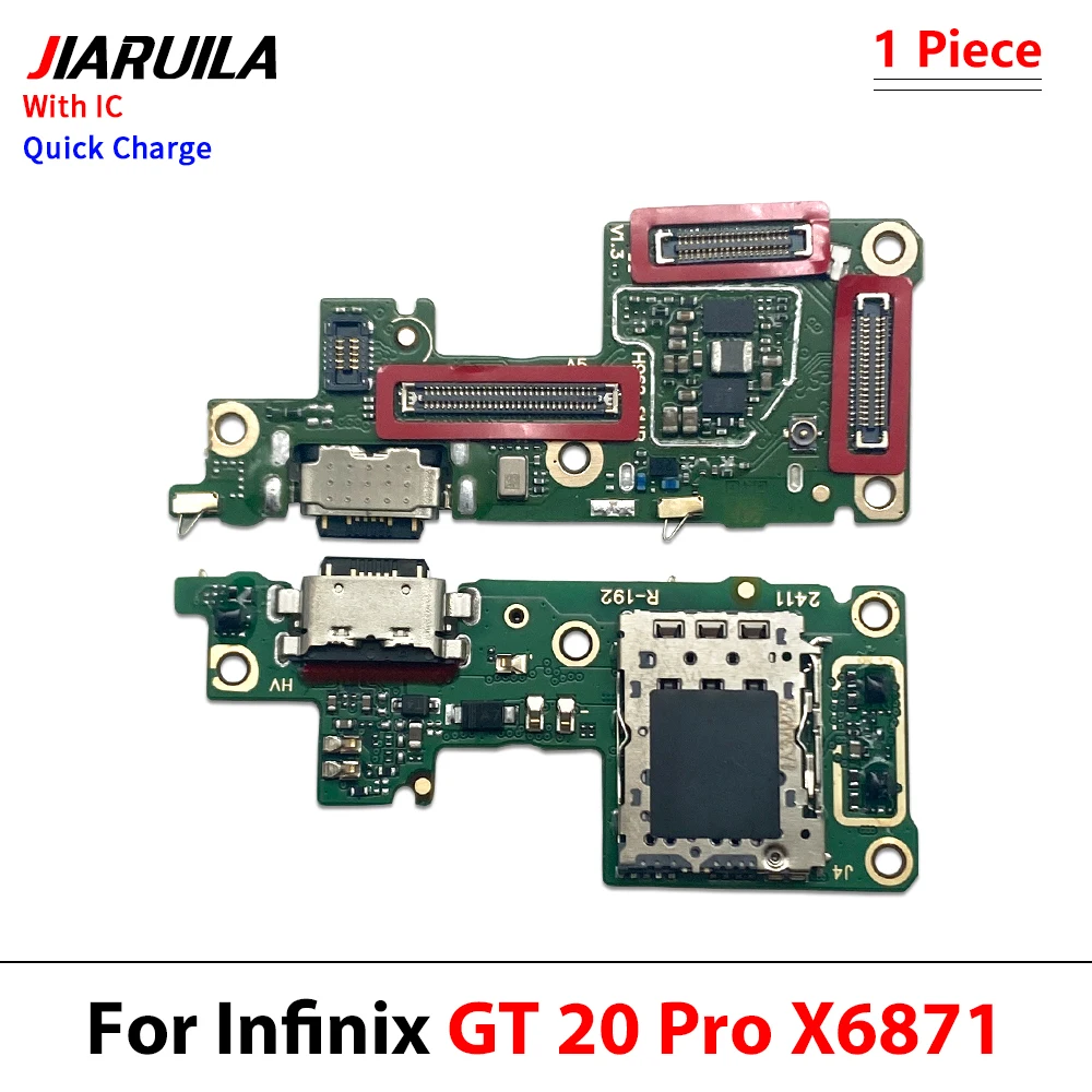USB Charger Dock Connector Charging Port Microphone Flex Cable Replacement Parts For infinix GT 20 Pro X6871 fast charging image 4