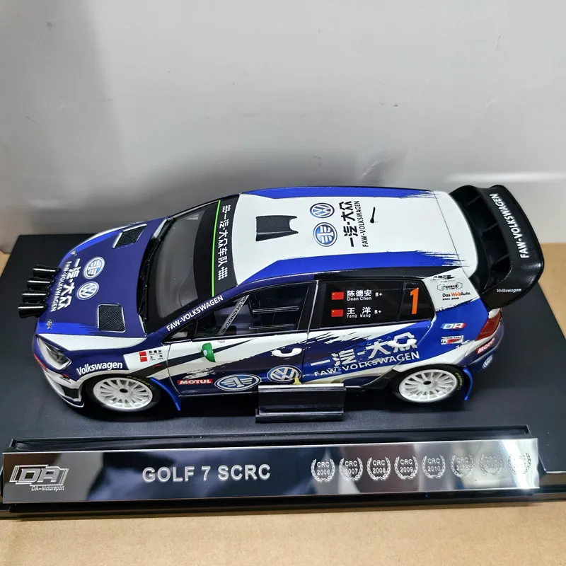 1:18 Original Faw-Volkswagen Golf 7th Generation Racing Car Model Crc Rally Championship Alloy Car Model In Stock