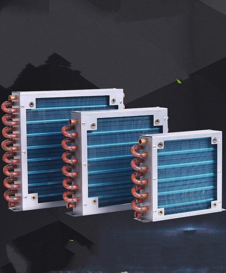 

Маленький конденсаторный радиатор корпуса, холодильник, конденсатор, охлаждение холодной воды, алюминиевые плавники и медные трубки, охлаждающий гаджет