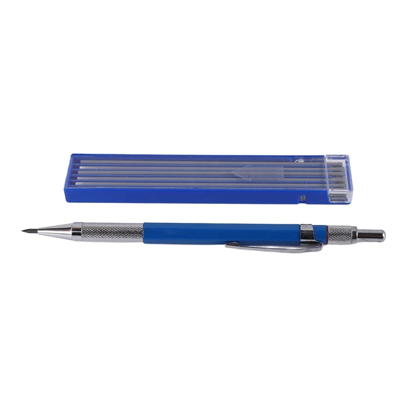 A53Q-Mechanical Pencils Metal Marker With Builtin Sharpener For Pipe Fitter Welder Steel Construction Fabrication Woodworking