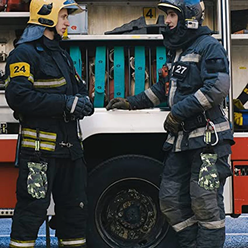 4-delige brandweerhandschoenriem Veiligheidshandschoenhouder Accessoires voor brandweerman Politie Redding Werkhandschoen Riemclips