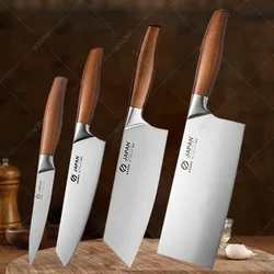 Stainless Steel Chef Knife Meat Cleaver Boning Knife Professional Japanese Kitchen Knives Set Kitchen Fruit Utility Knife