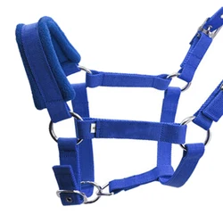 Espesar Pony caballo Halter cabeza Collar montar a caballo estable protección azul M