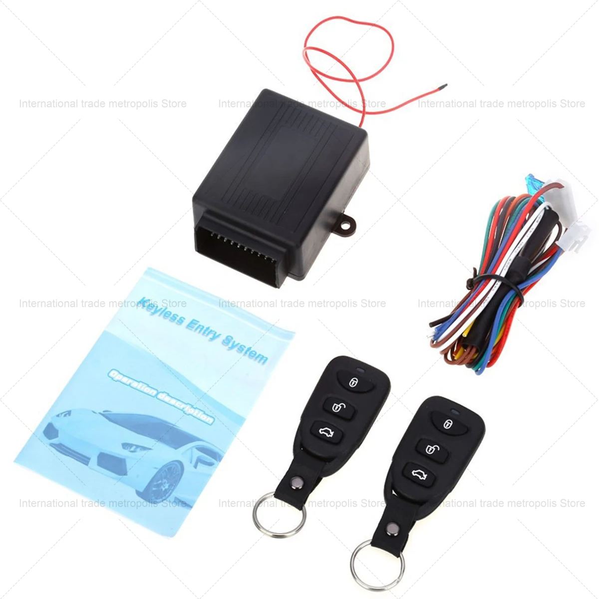 

12V Universal Car Central Locking System Kit with Remote Control & Keyless Entry for Auto Vehicle Door Lock (New)
