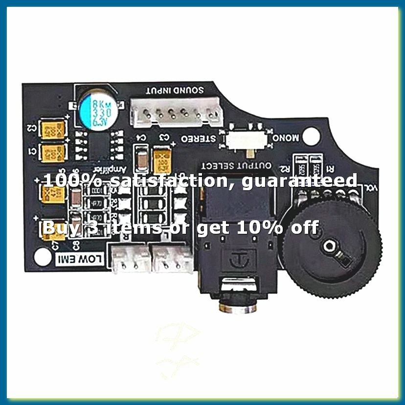Dual Channel Volume Audio Board for Game Gear Using Audio Capacitors, Max Double Original Volume Output-A82Z