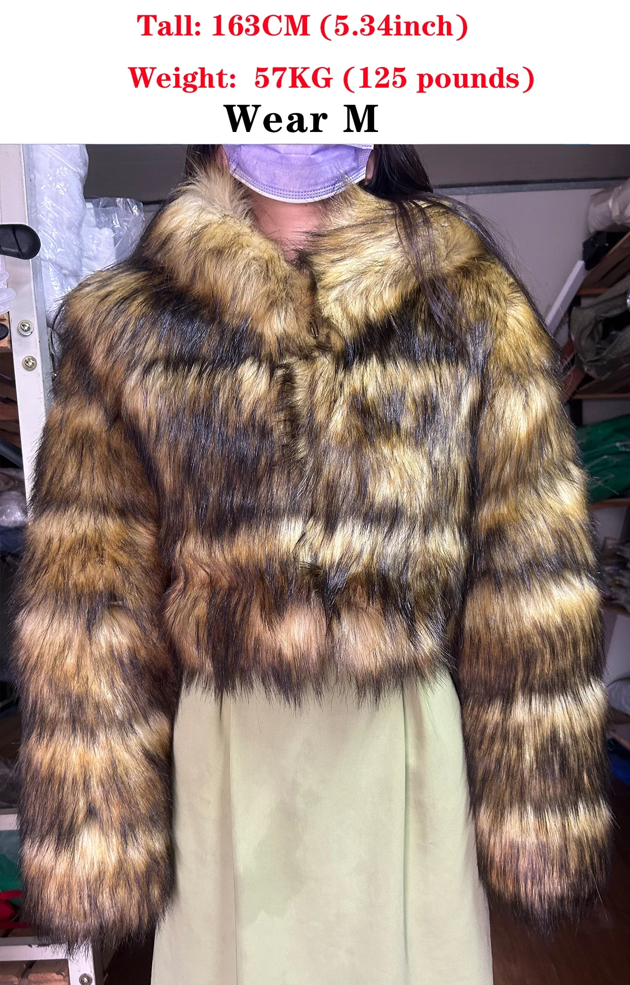 New High Quality Furry Cropped Faux Fur Coat Women Winter Jacket Fluffy Top Coat with Hooded Warm Fur Jacket Teddy Manteau Femme