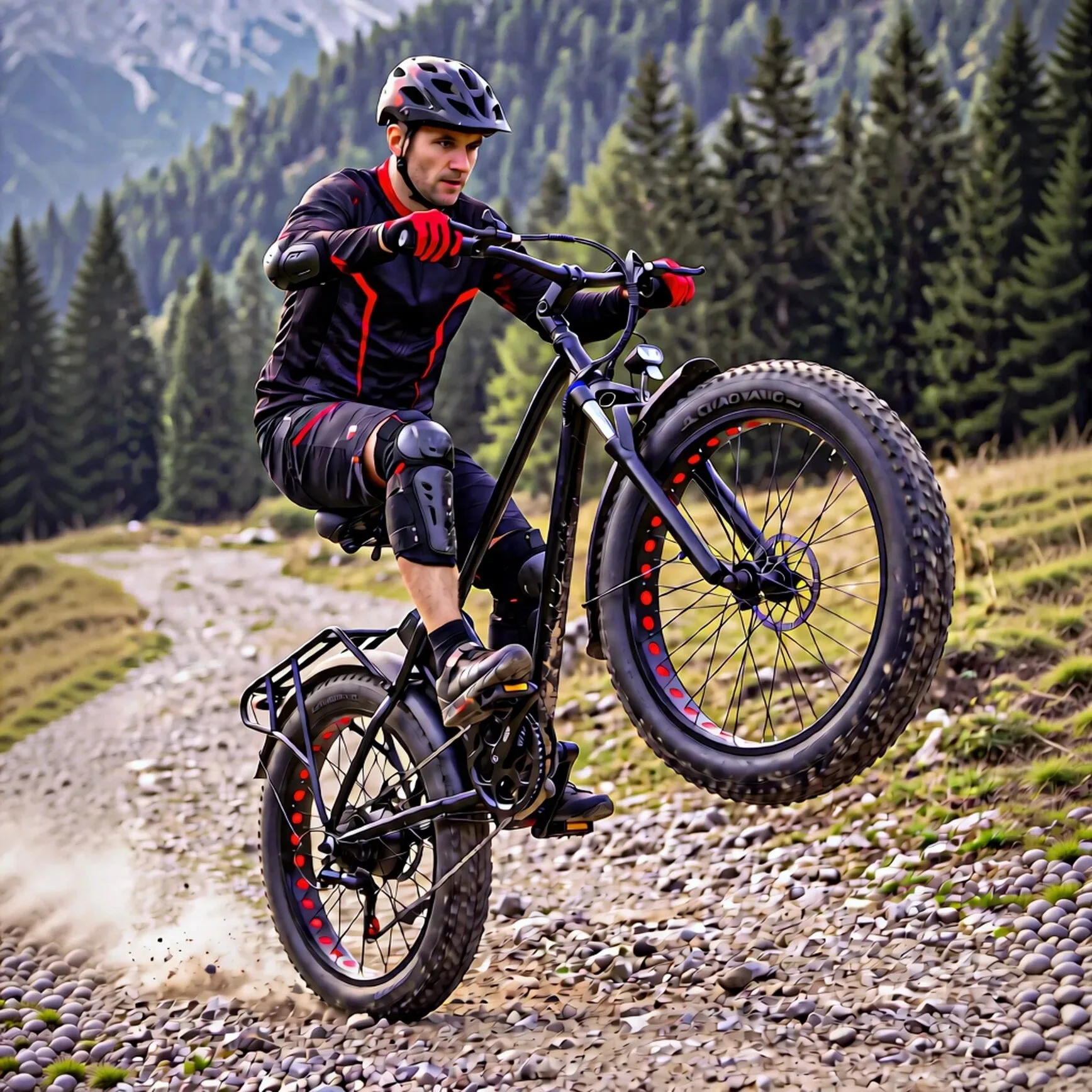 26-Zoll Elektrofahrrad für Erwachsene, E-Bike mit Fat Tires …